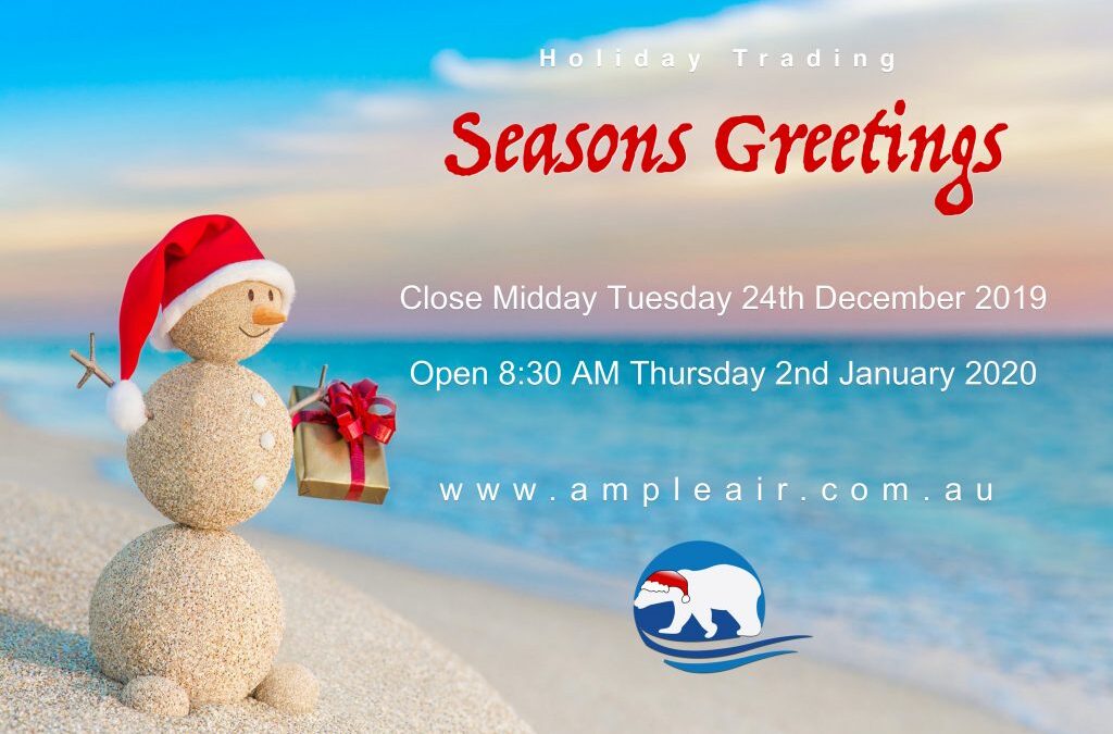 2019 Holiday Period Closure